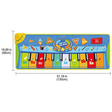 Load image into Gallery viewer, Big Size Music Piano Carpets and Multiple Musical Instruments Sounds Play Mat Educational Toys For Kids