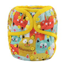 Load image into Gallery viewer, Baby Girl Pink One Size Cloth Diaper Cover Comfortable Nappy With Double Gusset Cartoon Designs Baby Boys Diapers