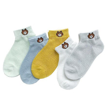 Load image into Gallery viewer, 5Pair Set Cotton Baby Girls Socks Thin Summer Breathable Mesh Kids Toddler Socks Cute Cartoon Children Socks Infant Socks for Kids
