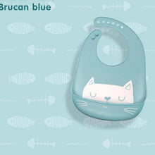 Load image into Gallery viewer, Silicone Baby Eating Bib Children Adjustable Large Boy Girl Saliva Pocket Super Soft Waterproof Bibs For Kids