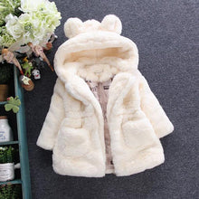 Load image into Gallery viewer, Baby Girl Modern Designer Style Jacket Hooded Cute Thicker Warm Soft Toddler Coat For Kids