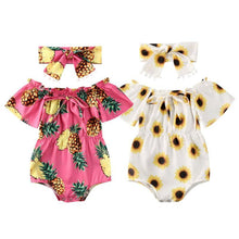 Load image into Gallery viewer, Modern Elegant Baby Girl Flower Romper Jumpsuit Playsuit Outfits Clothes For Girls With Bow