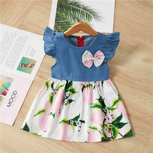 Load image into Gallery viewer, Baby Summer New Children Female Cotton A-Line Dress Kids Clothes Floral Princess Tutu Dresses For Girls