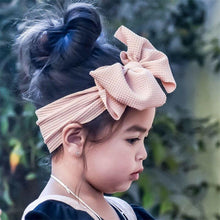 Load image into Gallery viewer, Big Bow Knot Solid Elastic Hairband Headband Stretch Turban Head Wrap Headwear