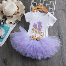 Load image into Gallery viewer, Modern Unicorn Baby Kids 1st year Girls Dress For Birthday Party Outfits Infant Princess Girls Clothes 12 Months Kids