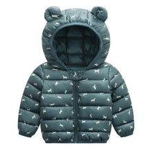 Load image into Gallery viewer, Modern Designer New Winter Baby Outerwear Hooded Printed Cotton Padded Jacket and Coats For Babies and Girls Kids