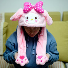 Load image into Gallery viewer, Modern Elegant Winter Interesting Girls Animals Ear Moving Jumping Hats Children and Adults Women Warm Rabbit Winter Caps In Modern Design