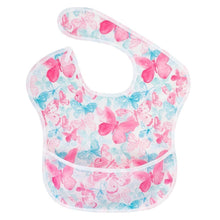 Load image into Gallery viewer, Waterproof Baby Bibs Polyester TPU Feeding Bibs Washable Baby Bibs with Food Catcher For Kids