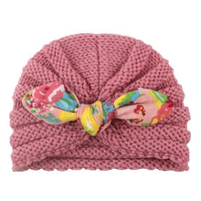 Load image into Gallery viewer, New Handmade Cotton Girl Hat Autumn Winter Baby Boy Girl Hat Colorful Bow Elastic Cute Baby Turban In Elegant Design