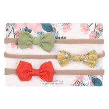 Load image into Gallery viewer, Cute Bow Baby Headband for Girl Nylon Head Bands Turban Newborn Headbands Hairbands for Kids Baby Hair Accessories For Baby