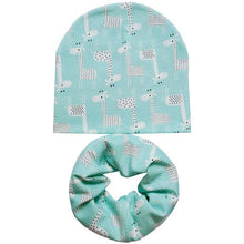 Load image into Gallery viewer, Modern Cartoon Cotton Baby Hat Winter Baby Girls Hat Newborn Boys Hats Kids Cap Scarf Set Children Beanies For Kids With Scarf
