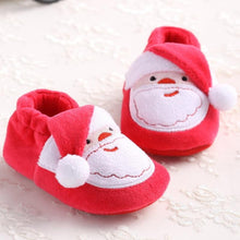 Load image into Gallery viewer, Unisex Baby Shoes Baby Boys Girls Winter Warm Santa Claus First Walkers Cute Christmas Baby Boots