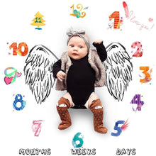 Load image into Gallery viewer, Newborn baby Monthly Growth Blanket Photography Props Background Cloth For Baby