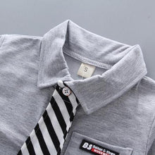Load image into Gallery viewer, Newborn Baby Boys Clothes Formal Party Clothing Sets Tie Shirt and Pants Outfits Set 0-4 Year For Boys In Modern Style