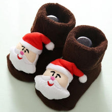 Load image into Gallery viewer, Luxury Modern Christmass Children's Socks With Doll Baby Keep Warm Elk Non-Slip Socks Newborn For Infant Toddler Kids