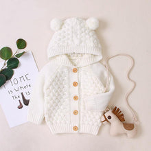 Load image into Gallery viewer, Autumn Infant Hooded Knitting Outwear coat / Jacket For Newborn Baby Boys GirlIn Modern New Elegant Design