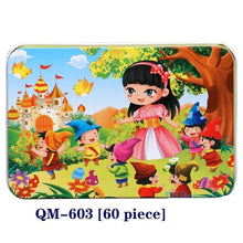 Load image into Gallery viewer, New 60 Pieces Wooden Puzzle Kids Toy Cartoon Animal Wooden Puzzles Child Early Educational Learning Toys for Christmas Gift