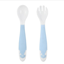 Load image into Gallery viewer, Baby Spoons and Forks set Tableware Gadget Boon Children Flatware Feeding Forks Infant Cutlery Spoon For Baby Kid Utensils Spoon Forks