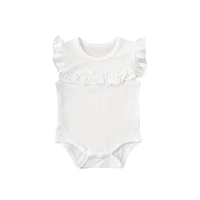 Load image into Gallery viewer, Newborn Baby Girl Clothes Ruffled Sleeveless Bodysuit Solid Playsuit Jumpsuit Outfits For Girls