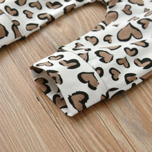 Load image into Gallery viewer, Newborn Clothes Baby Girls Romper Hearts Print Cotton Long Sleeve Jumpsuit and Headband Set