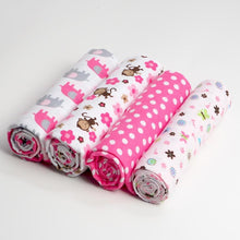 Load image into Gallery viewer, Baby Blanket Set 100% Cotton Flannel Baby Swaddles Soft Newborns Blankets Baby Blankets Baby Swaddle Wrap