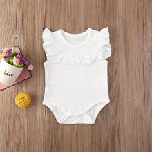 Load image into Gallery viewer, Newborn Baby Girl Clothes Ruffled Sleeveless Bodysuit Solid Playsuit Jumpsuit Outfits For Girls