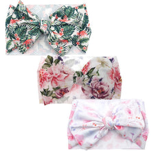 Load image into Gallery viewer, Modern Luxury Elegant Baby Girls Headband Turban Photography Props Baby Hair Accessories Bow 3 Pcs Set For Girls Baby