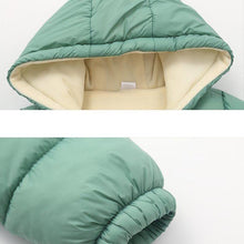 Load image into Gallery viewer, Infant Baby Hooded Warm Jackets For Baby Girls and Baby Boys For WInter In Modern New Luxury Shiny Design