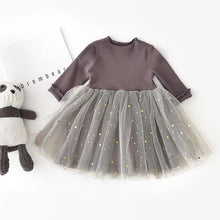 Load image into Gallery viewer, Modern Winter Flower Long Sleeve Smash Cake Baby Girls Dress For 1-5 Year Little Princess