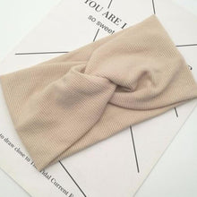 Load image into Gallery viewer, Baby Solid Cross Knitted Headband For Girls Women Kids Twisted Elastic Hairband Turban