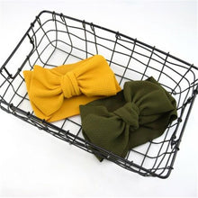 Load image into Gallery viewer, Big Bow Knot Solid Elastic Hairband Headband Stretch Turban Head Wrap Headwear