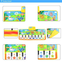 Load image into Gallery viewer, Trend New Baby Musical Mat Music Carpet Funny Animal Voice Singing Playing Music Piano Early Educational Learning Toys for Kids