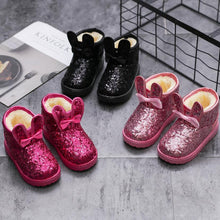 Load image into Gallery viewer, Warm Kids Snow Boots For Children New Toddler Winter Princess Cartoon Shoes Non-slip Flat Round Toe Girls Baby Lovely Boots