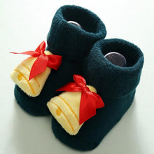 Load image into Gallery viewer, Luxury Modern Christmass Children's Socks With Doll Baby Keep Warm Elk Non-Slip Socks Newborn For Infant Toddler Kids