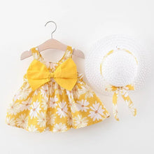 Load image into Gallery viewer, Modern Girl Summer New Baby Dress + Hat Baby Girl Outfits Dress for Princess Birthday Party Dress