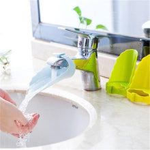 Load image into Gallery viewer, Silicone Baby Bath Toys Kids Faucet Extender children Hand Washing extender Bathroom Sink Rubber Water Reach Faucet Sink