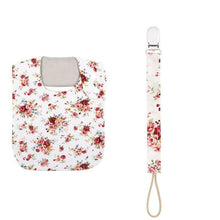 Load image into Gallery viewer, Floral Vintage Newborn Double Side Bibs Boys Girls Waterproof Linen Cotton Saliva Towel
