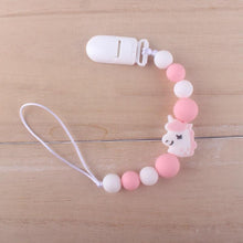 Load image into Gallery viewer, Handmade Animal Pendant Pacifier Clips Chain Nipple Holder for Infant Baby Pacifier