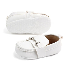 Load image into Gallery viewer, Leather Baby Shoes Fashion Infant Boys Girls Anti-slip Soft Sole Newborn First Walkers Luxury Shoes Design For Kids