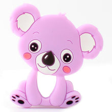 Load image into Gallery viewer, 2pcs Cartoon Baby Teether Animal Silicone Teether Raccoon Elephant Koala Giraffe Baby Teething Toys Accessories Perfect Toy For Kids