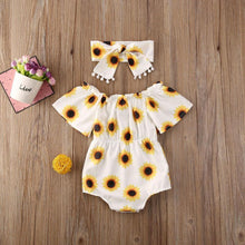 Load image into Gallery viewer, Modern Elegant Baby Girl Flower Romper Jumpsuit Playsuit Outfits Clothes For Girls With Bow