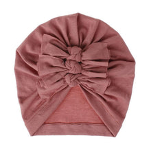 Load image into Gallery viewer, Modern Turban Baby Girls Bow Turban Hats Cotton Kids Beanie Children Hats Accessories For Girls Baby
