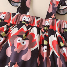 Load image into Gallery viewer, 2 Pcs Newborn Baby Girls Clothes Set Romper Tops Suspender Skirt Dress Thanksgiving Winter Outfits