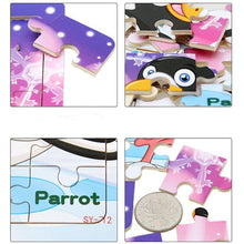 Load image into Gallery viewer, 38 Style Cartoon Wooden Puzzle Children Animal/ Vehicle Toy For 2-6 Year Baby Early Educational Toys for Kids