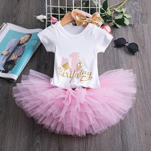 Load image into Gallery viewer, New 1st Birthday Tutu Baby Infant Christening Cake Dresses for Party Kids 1 Year Baby Girl For Birthday Party