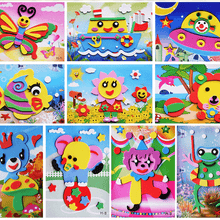 Load image into Gallery viewer, 10 designs/lot Cartoon 3D EVA Foam Sticker Puzzle Series Kids Multi-patterns Styles Toys for Children Birthday Gift