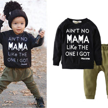Load image into Gallery viewer, Newborn Baby Boy Clothes Set Long Sleeve Letter Like A Boss T-shirt , Pants Infant Clothing Set For Baby