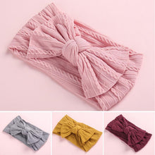 Load image into Gallery viewer, Modern Bowknot Baby Headband Elastic Turban Baby Girl Headbands Baby Girls Bow