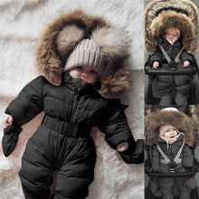 Load image into Gallery viewer, Winter Clothes For Infant Baby Hooded Warm Thick Snowsuit Jumpsuit Romper for Boys and Girls Style
