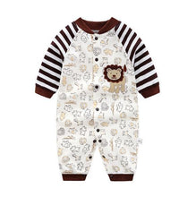 Load image into Gallery viewer, Modern Printed Jumpsuits Gentleman Autumn Long Sleeves Rompers Cotton Baby Clothes for Boys and Girls Outfits Style
